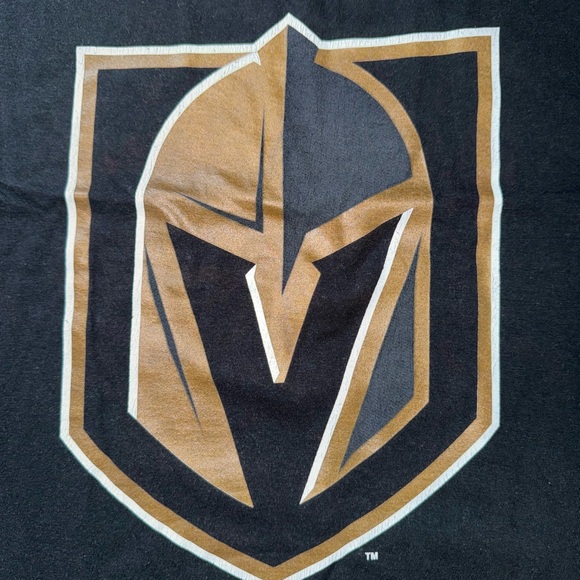 Men's Vegas Golden Knights Black Primary Logo T-Shirt - Picture 2 of 6